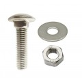 M12 x 100mm A2 Stainless Coach Bolts Pack of 10